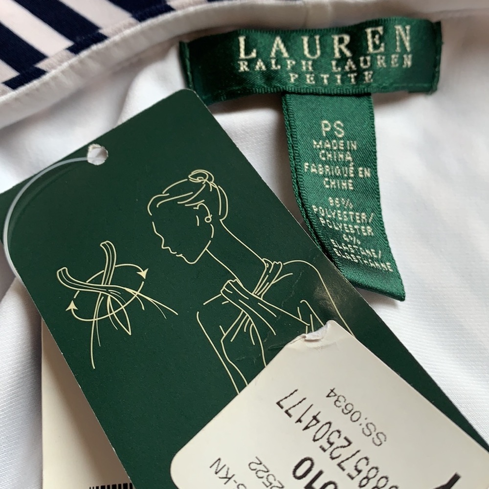 NWT Ralph Lauren Striped HalterTankini Top Size SP